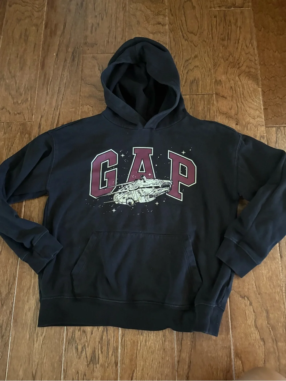 GAP Black Hoodie Star Wars Milennium Falcon size XL